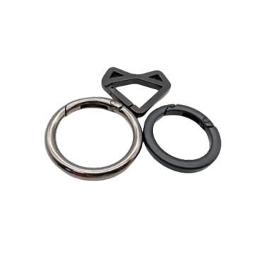 DIY alloy keychain spring clasp metal ring handmade