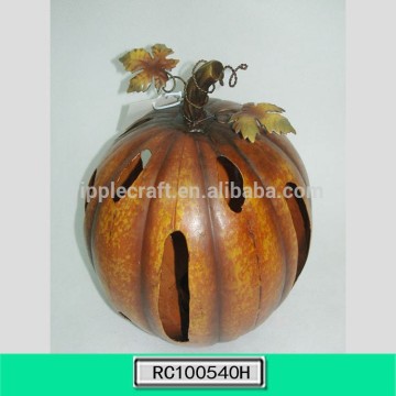 Halloween Decoration Metal Pumpkin Candle Holder