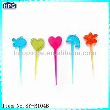Plastic fruit skewers safe skewer decorative skewers