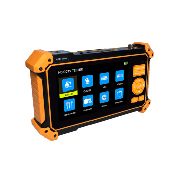 5 Inch Analog 8MP 4K CCTV Tester with TFT-LCD Screen for AHD TVI CVI Input and VGA Camera Testing