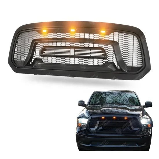 ABS Front Grille with Amber Light for Ram1500 2013-2018