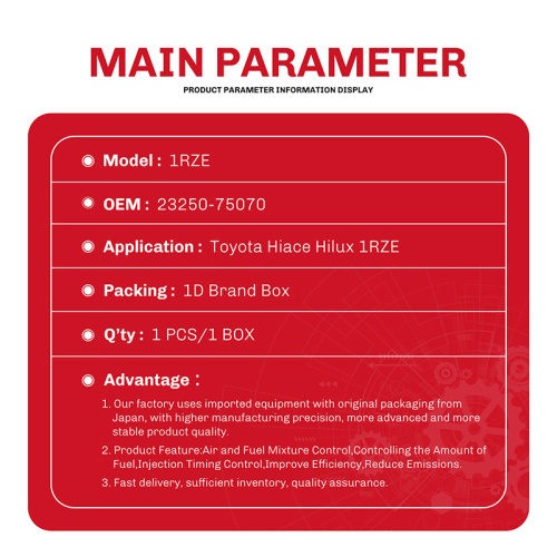 23250-75070 فوهات حاقن الوقود لـ Rzy2 1rze 2rz Toyota Hilux Hiace