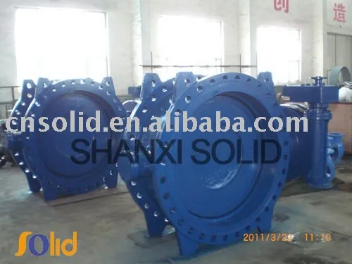 PN25 DN1200 double eccentric butterfly valve