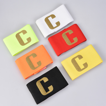 Football Captain's Armband with Elastic C Letter Wrap
