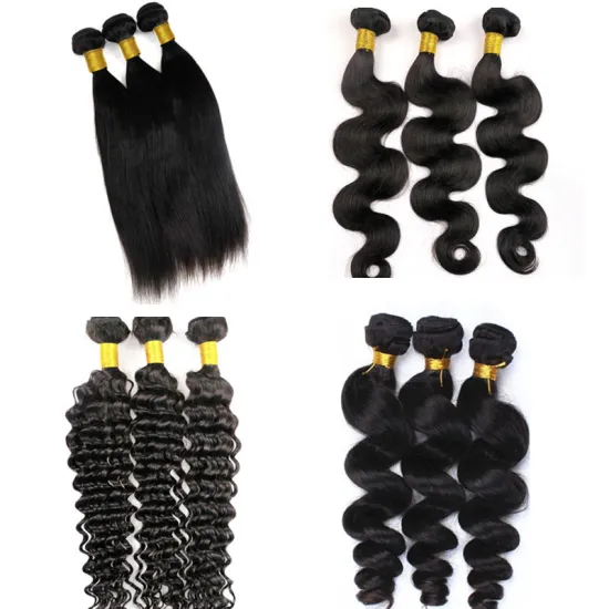 Virgin Human Hair Weaves Brazilian Remy Hair Extensions 8-40 Inch Unprocessed Human Hair Weft Bundles