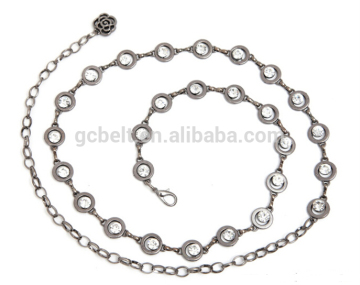 Fashion stone chain belts for woman dressing