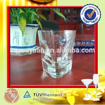Triangular crystal clear industries glassware for whiskey