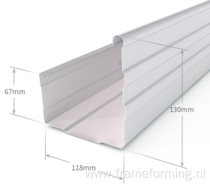 High front gutter roll forming machine