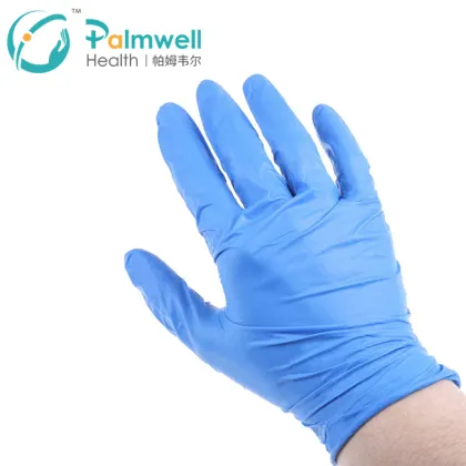 Disposable medical grade nitrile gloves personal protective