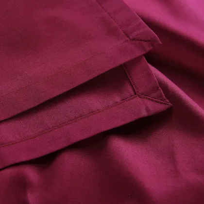 Cherry Red 100% Egyptian Cotton Simple Style Bedding Sheet