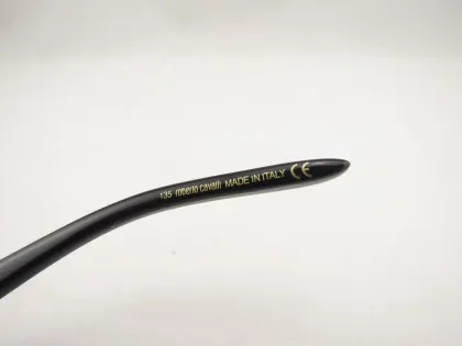 Erica 518s 05a Black Acetate Frame Gray Resin Lens Roberto Cavalli Sun Glasses