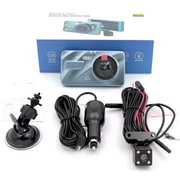 4 Inch Touch Screen Dual Lens Car Camera DVR HD 1080P Driving Recorder