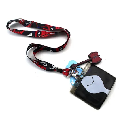 Custom PVC Card Holder Lanyard with Guitar Tag