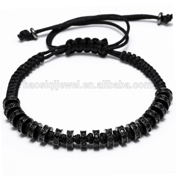 wholesale high quality extravagant jewelry zircon gold bracelet men macrame bracelet