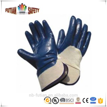 FUTIAN SAFETY blue nitrile coated safety glove