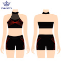 Black cheer sport bra and short