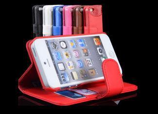 Hybrid Wallet Apple iPhone PU Leather Cases Stand for iphon