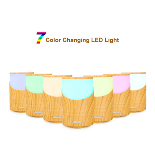 Aromatherapy Oil Diffuser Humidifier with Bamboo Grain