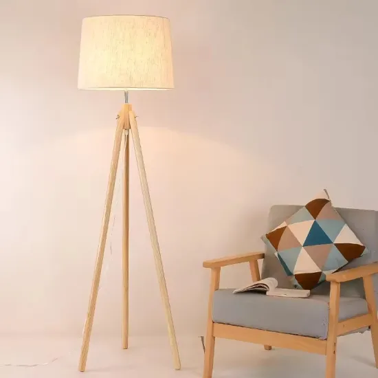 Copper LED Bulb RGB Color-Changing Floor Lamp for Bedroom Decor