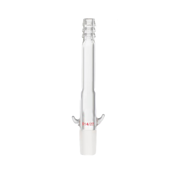 Small Diameter Glassware with Ear Spikes - Straight Inlet Distillation Adapter