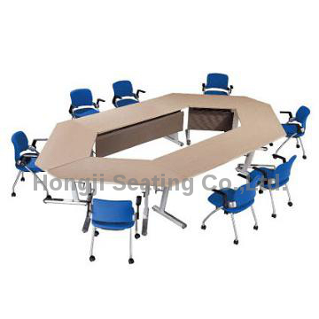 folding aluminum leg conference/meeting /training desk office table