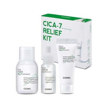 COSRX CICA-7 RELIEF TRAVEL TRIAL KIT: Korean Beauty Solution for Sensitive and Redness Prone Skin