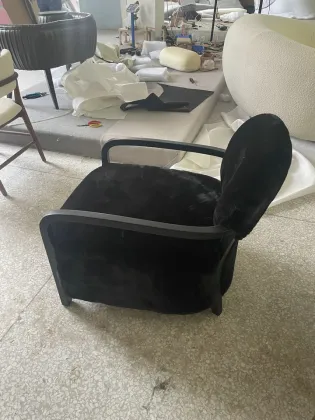 Cabana yeti lounge chair sheepskin upholstery