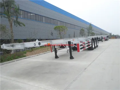 Container frame container port transportation semi-trailer