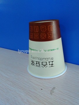 logo coated single wall paper cup for coffee tea