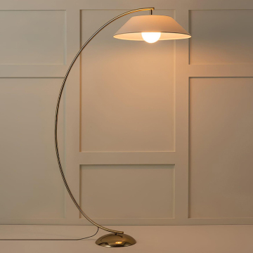 Hot Sale: Antique Design Floor Lamp - Iron Black Powder Coated Frame with Black & Gold Shade