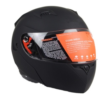 Black Double Lens Motorbike Helmet