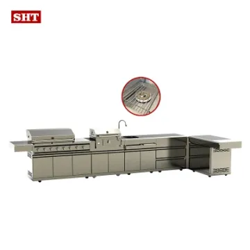 Waterproof Luxury Garden Grilling Gas BBQ Grill Kitchen Furniture