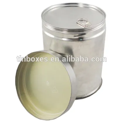 Food grade empty round metal baby milk powder tin container