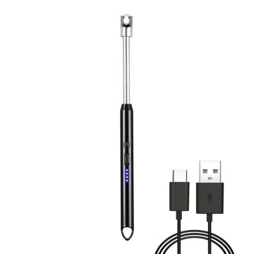 Upgraded USB Rechargeable Arc Electric Candle Lighter with LED Battery Display and Safety Switch