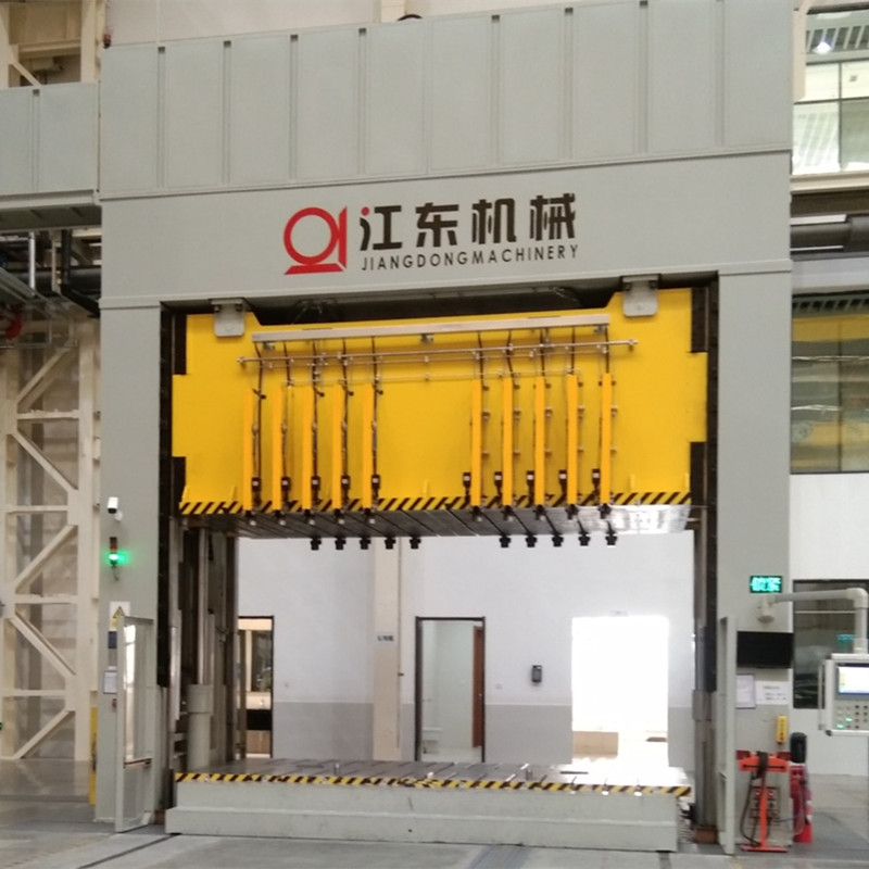 Die spotting hydraulic press