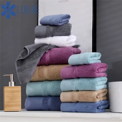 Niaona Luxury Home Combed Cotton Bath Towel Sets