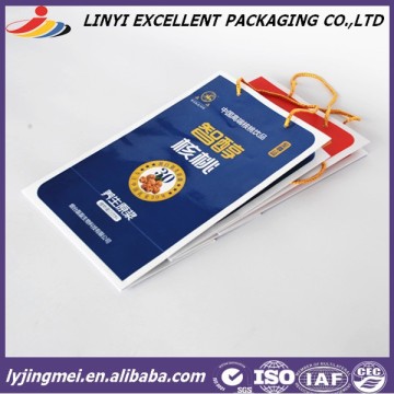 Various color folded shopping paper bag for shopping or food