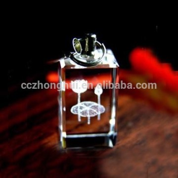 2016 Hot new promotional led crystal keychain