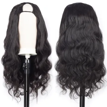 Annione Virgin Hair Human Hair Supplier Vietnamese U Part Curly Wig HD Lace Frontal Wig 360 Lace Wigs Natural Hair
