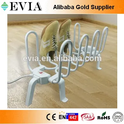Floor-standing electric home shoe dryer
