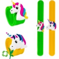 Customized Fashion Unicorn Shape PVC Slap Band