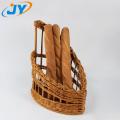 handweaved plastic rattan bread basket storage basket