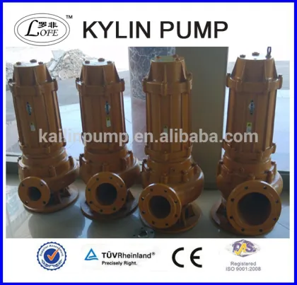 WQ submersible sewage lift pump/submersible sewage pump/float switch submersible sewage pump
