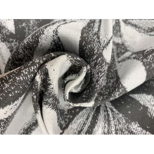 Tissu d'extérieur moderne neutre et imprimé feuilles