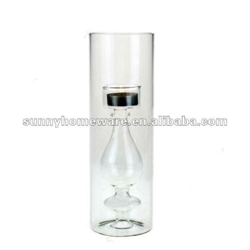 mouth blown glass decoration candle holder