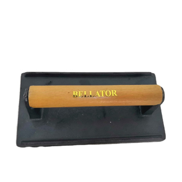 BELLATOR 8x4 Inch Cast Iron Grill Weight - Perfect Meat Press with Wooden Handle for Crispy Bacon