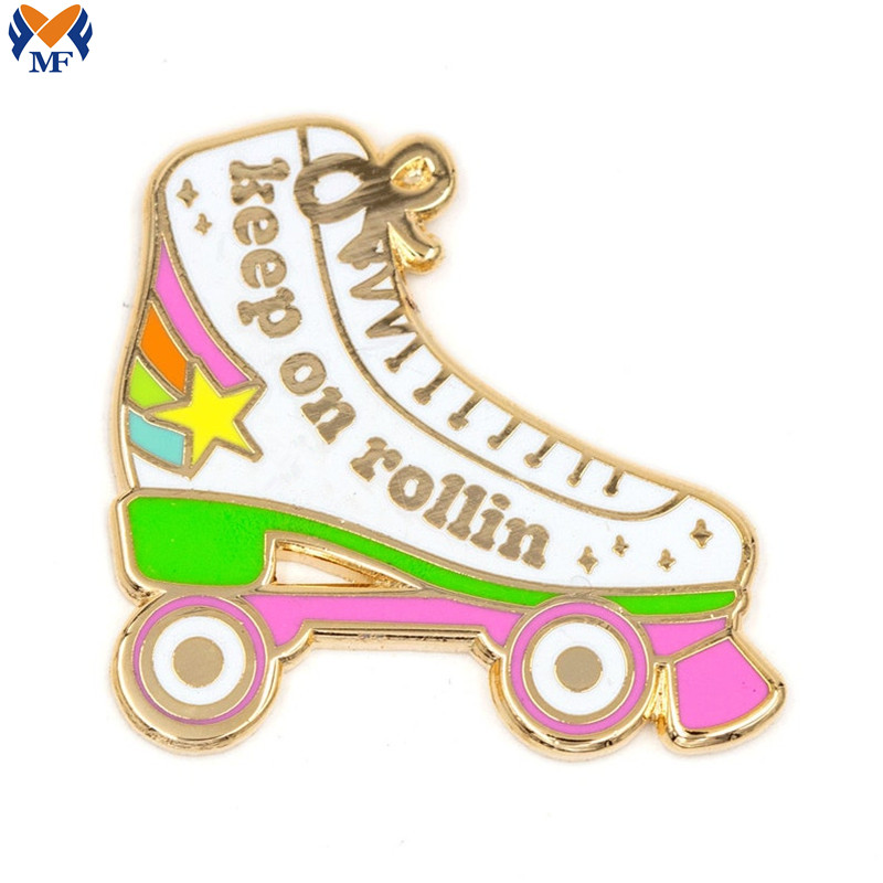 Cadeau de promotion Logo personnalisé Roller Skate Pin émail