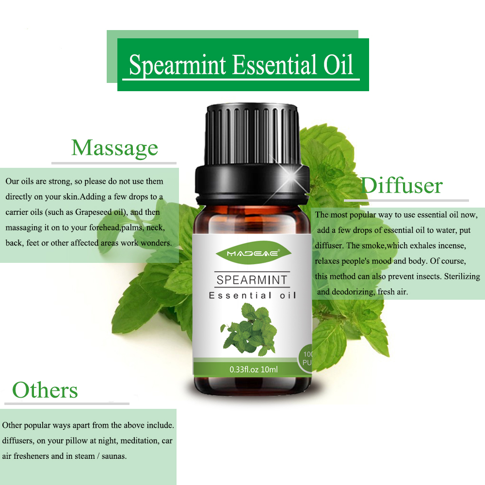 Etiqueta privada Pure Top Grade Spearmins Essential Oil esencial