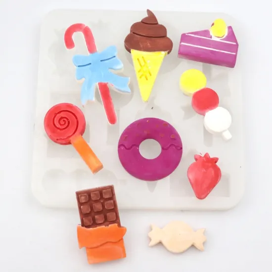 DIY Resin Crafting: 737 Factory Stock Silicone Mold for Ice Cream and Candy Shapes