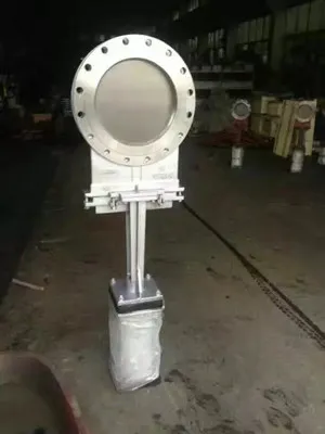 Flanged Knife Gate Valve with pneumatic Control actuator